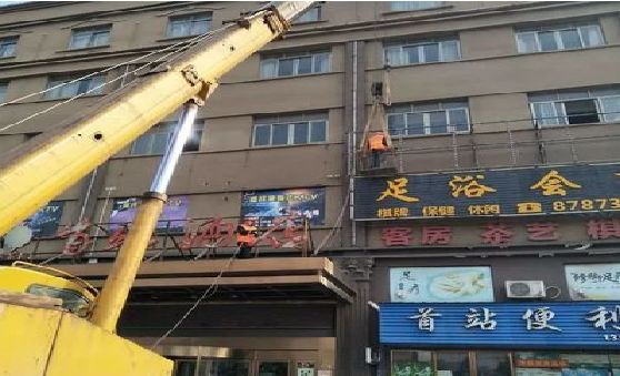 巴南区安装较高的门店招牌有什么好的方法？